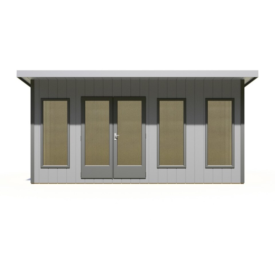 image 1 of Cali 16 x 8 Feet Pent 1 Garden Office - OSB - MDF - L334 x W509.4 x H246.1 cm | Brown