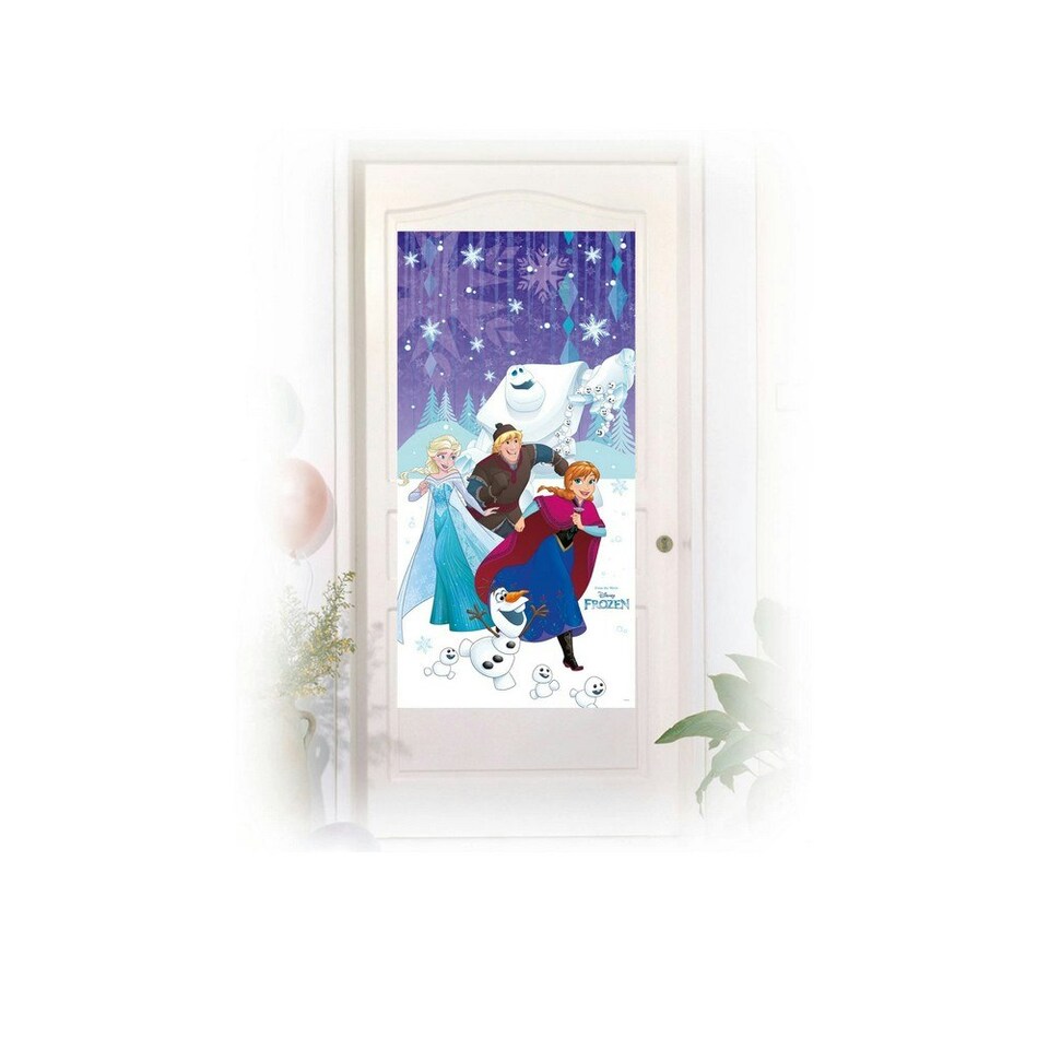 image 1 of Frozen Crystal Palace Paper Door Poster - Multicoloured - One Size