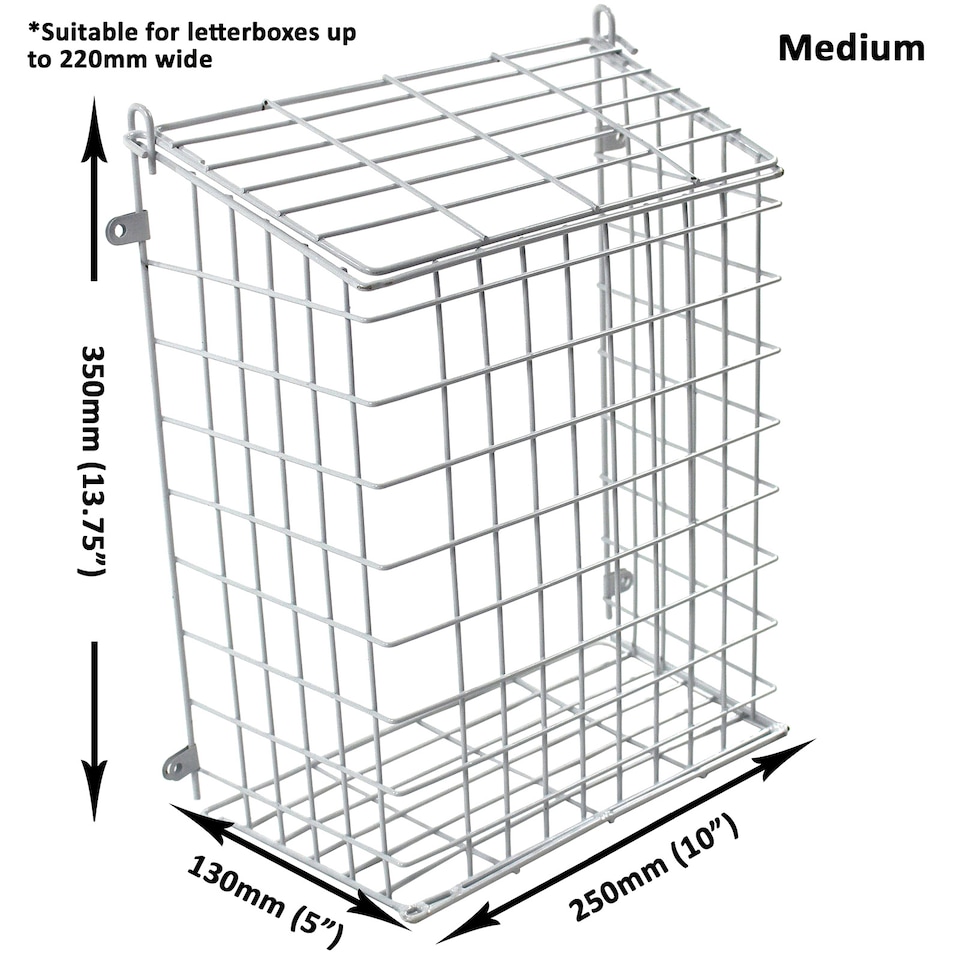 image 1 of Actiasgear - Front Door Letter Cage/Mail Catcher | White (Medium)
