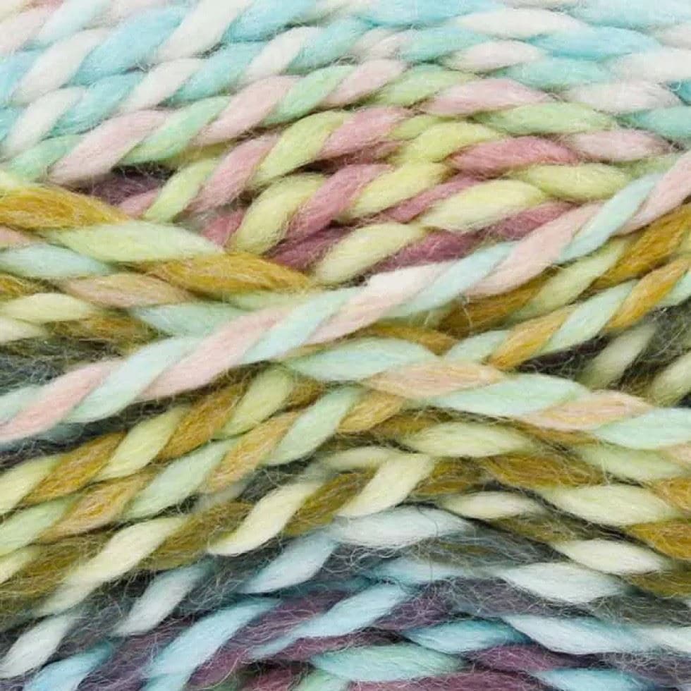 King Cole Multicoloured Explorer Super Chunky Yarn (Value Pack 12 x 100g Balls) For Crochet, Knitting - 80m per ball