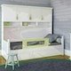 image 3 of Safetots Deluxe Soft Touch Denim Extra Wide Bed Rail, Natural 140cm Wide x 50cm Tall, Toddler Bed Guard For Safety