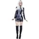 image 1 of Fever Womens/Ladies Miss Whiplash Skeleton Costume Dress - Black/White - XS XS