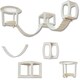 image 1 of NOVECRAFTO Modular Ceiling Cat Furniture – Wooden Hanging Cat Tower with Shelves, Bridge & Sleeper – Space-Saving Climbing System for Indoor Cats White
