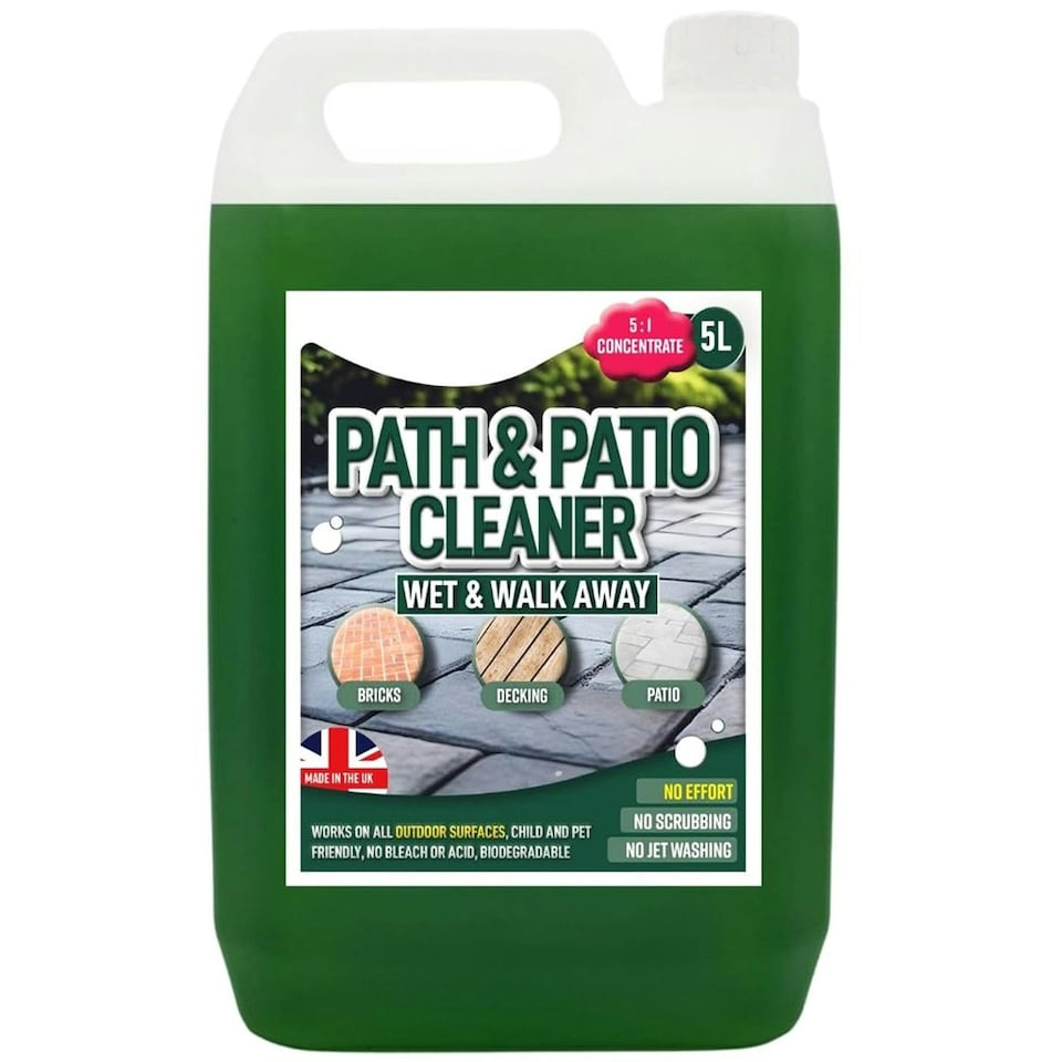 image 1 of 5 Litre Sprayer Bottle & Patio Cleaner Fluid Staining Remover Cleaning Solution