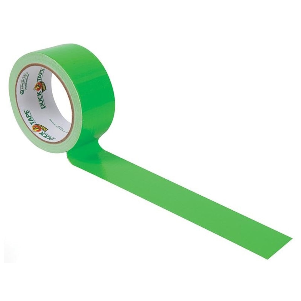 Shurtape Duck Tape Colours & Patterns - Multi Colour - 48mm x 13.7m Neon Green