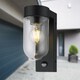 image 3 of Parnie - Black Motion Sensor Outdoor Wall Light