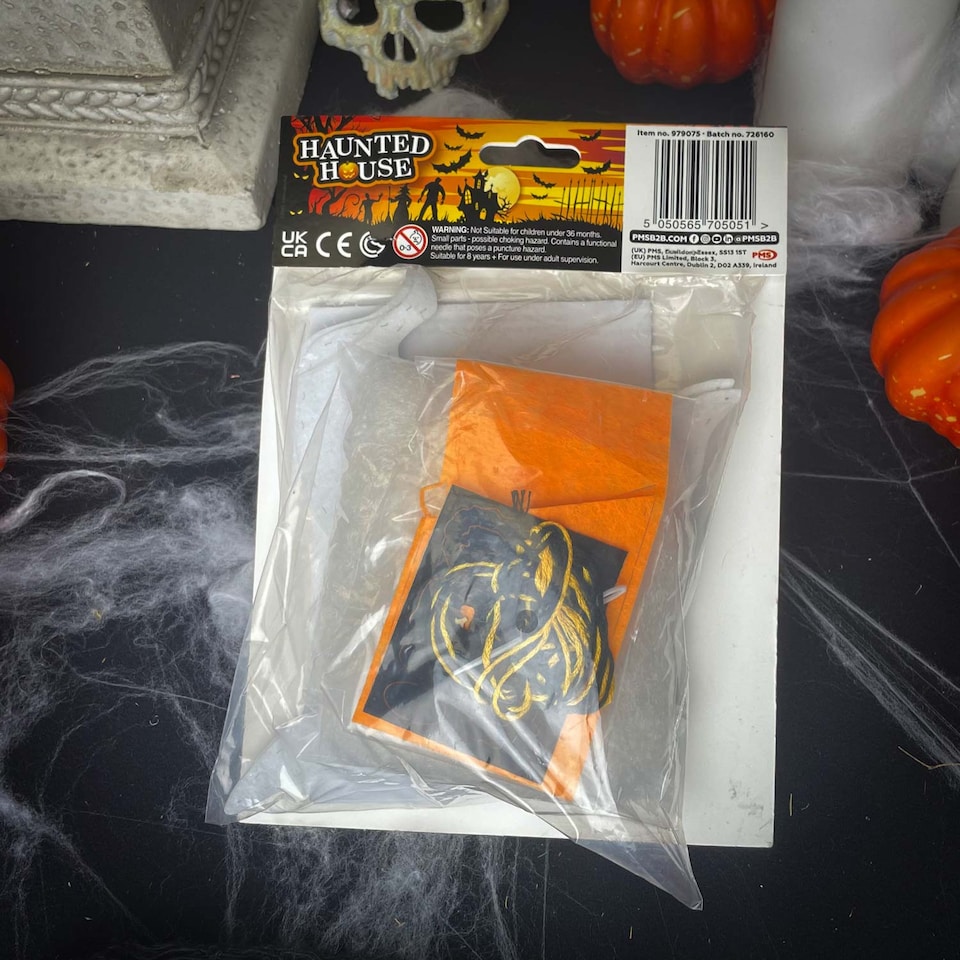 image 1 of PMS Halloween Ghost Craft Kit - Felt Activity for Kids, Reusable Party Decoration