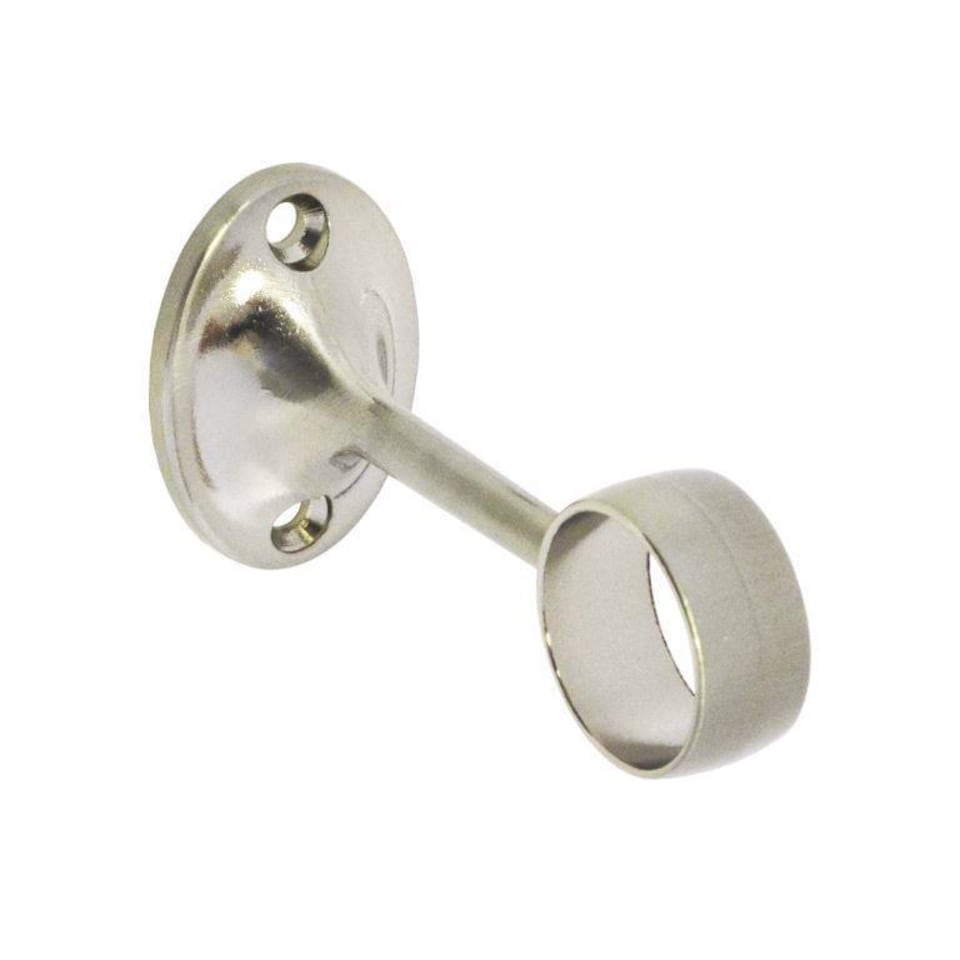 Securit Brushed Nickel Towel Rail Bracket | Chrome | Chrome | 1