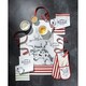 image 2 of KitchenCraft Apron Red Farmhouse Cotton White