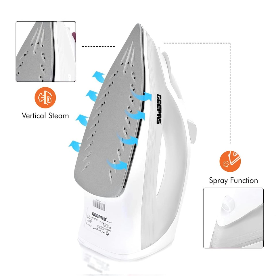 image 1 of GEEPAS Steam Iron |1300W