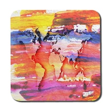 Painty map (Coaster)