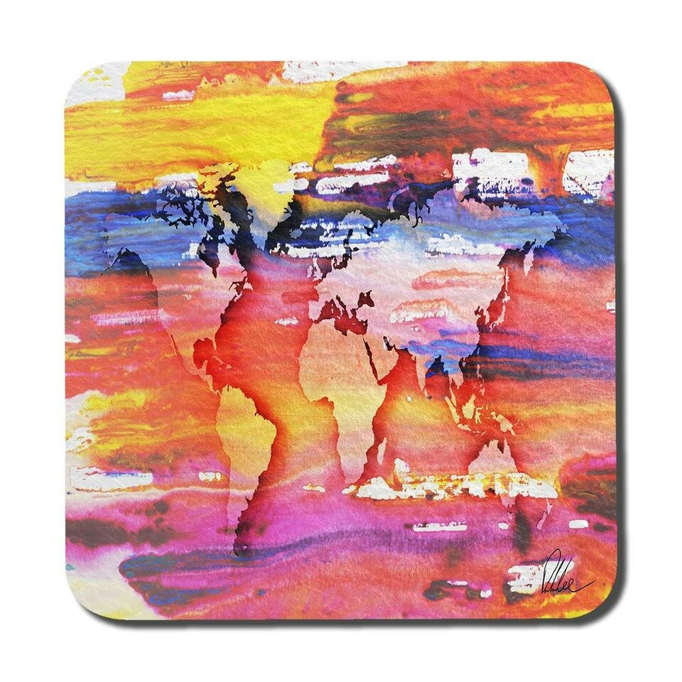 image 1 of Painty map (Coaster)