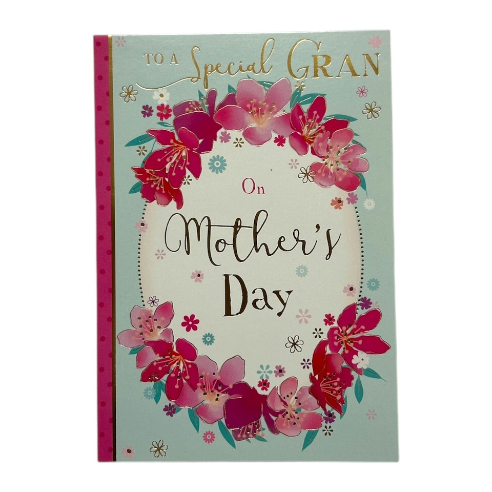 image 1 of To A Special Gran Pink Floral Design Mother's Day Card
