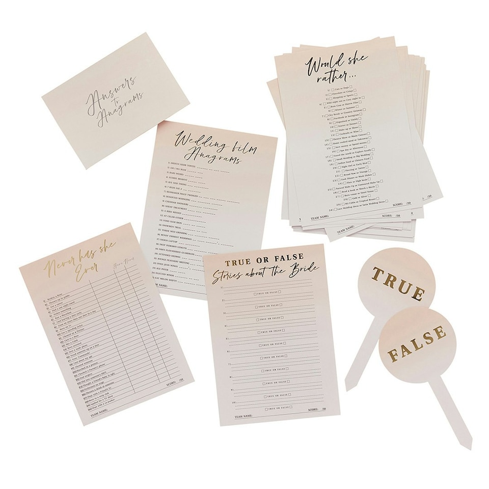 image 1 of Hen Party Trivia Party Game Pack