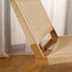 image 5 of Carson Lounge Chair in Off White and Oak