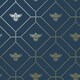 image 1 of World Of Wallpaper Bee Wallpaper - Navy/Gold - 10m x 53cm Blue