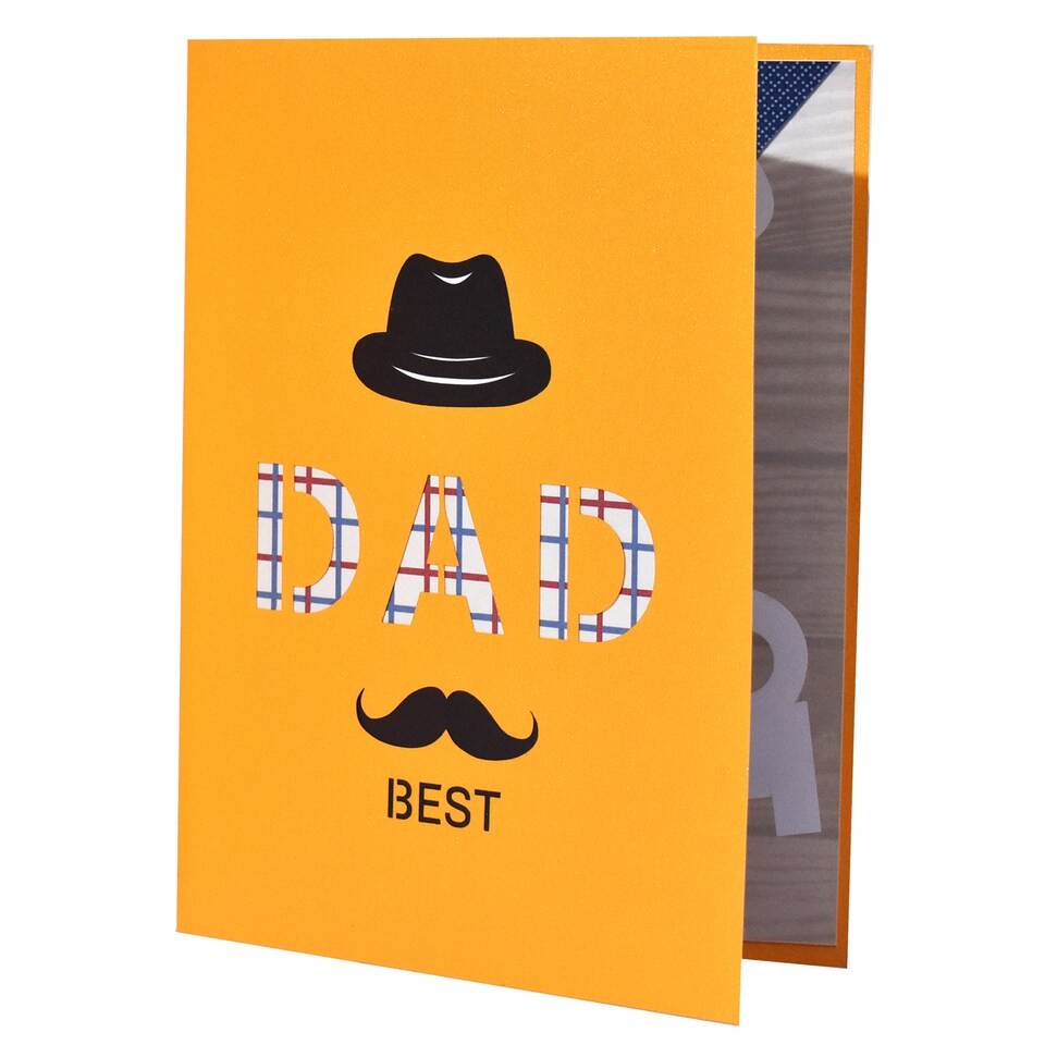 image 1 of Best Dad Ever Whimsical Icons Pop-Up Celebration Father's day Or Birthday Card