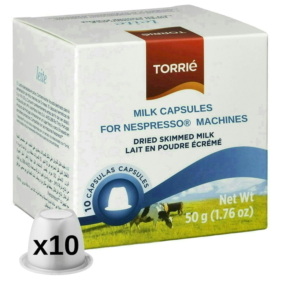 image 1 of Skinny Milk Creamer Nespresso ® Compatible Coffee Machine Pods (10 Pods)