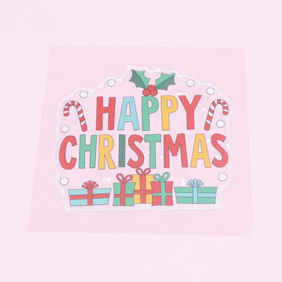 image 1 of Happy Christmas Christmas Gel Window Sticker