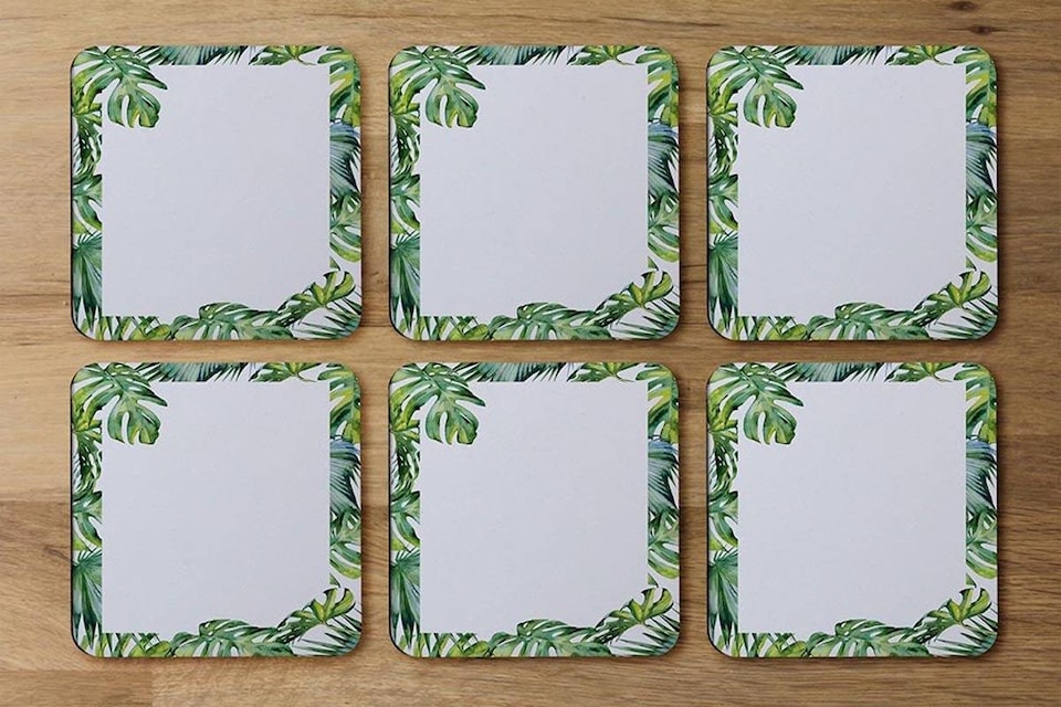 image 1 of Botanical Leaves Border (Coaster)