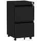 image 1 of Vinsetto 2-Drawer Mobile Filing Cabinet, Steel Lockable File Cabinet for Letter, A4 and Legal Size, Pre-Assembled Body, Black