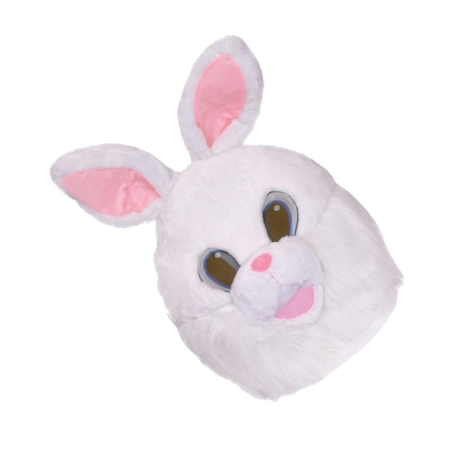 image 1 of Bristol Novelty Unisex Adults Bunny Mascot Mask - White - One Size One Size