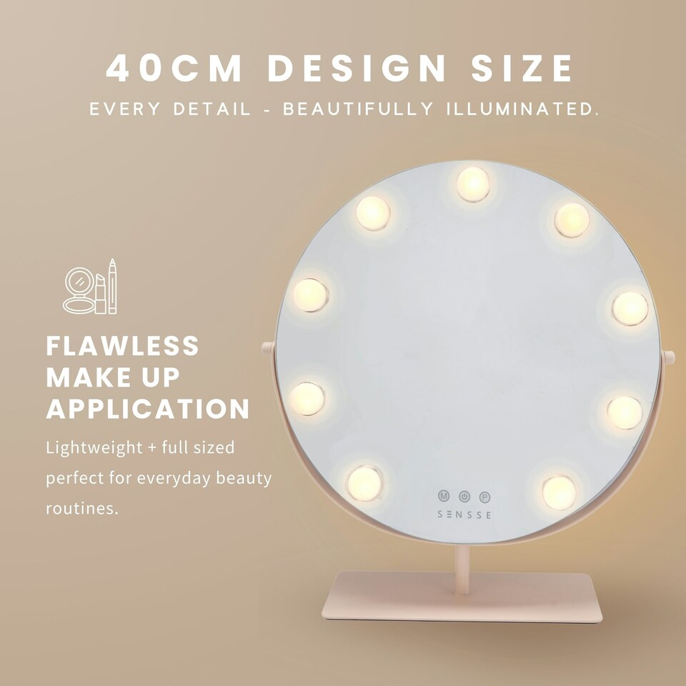 image 1 of Sensse Hollywood Mirror | Cream