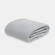 image 3 of OHS Soft Plush Polar Fleece Plain Throw | Grey | Mid Grey - 150CMx200CM