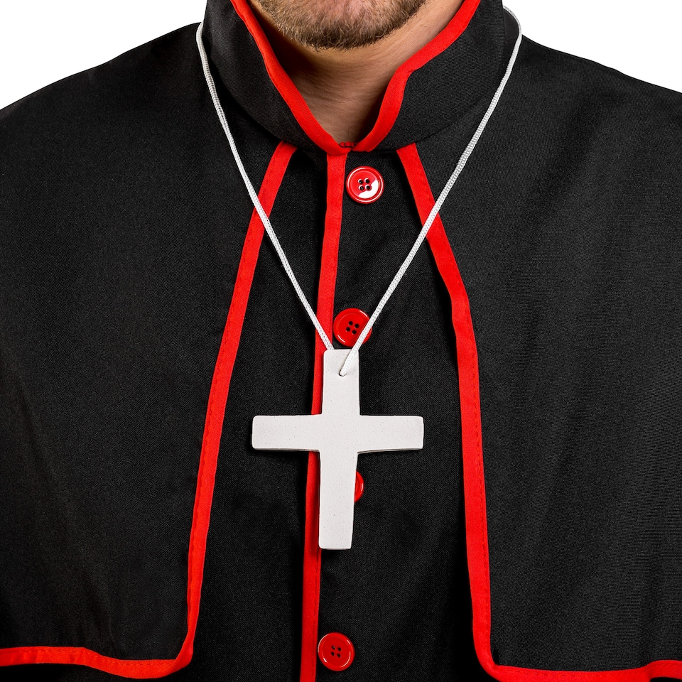 image 1 of Mens Cardinal Giovanni Costume | Black | black | L | 1