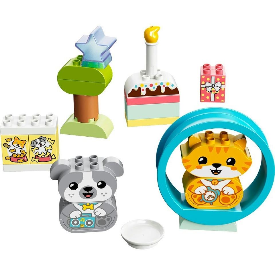 image 1 of LEGO Duplo My First Puppy and Kitten With Sounds Building Set 1½ +