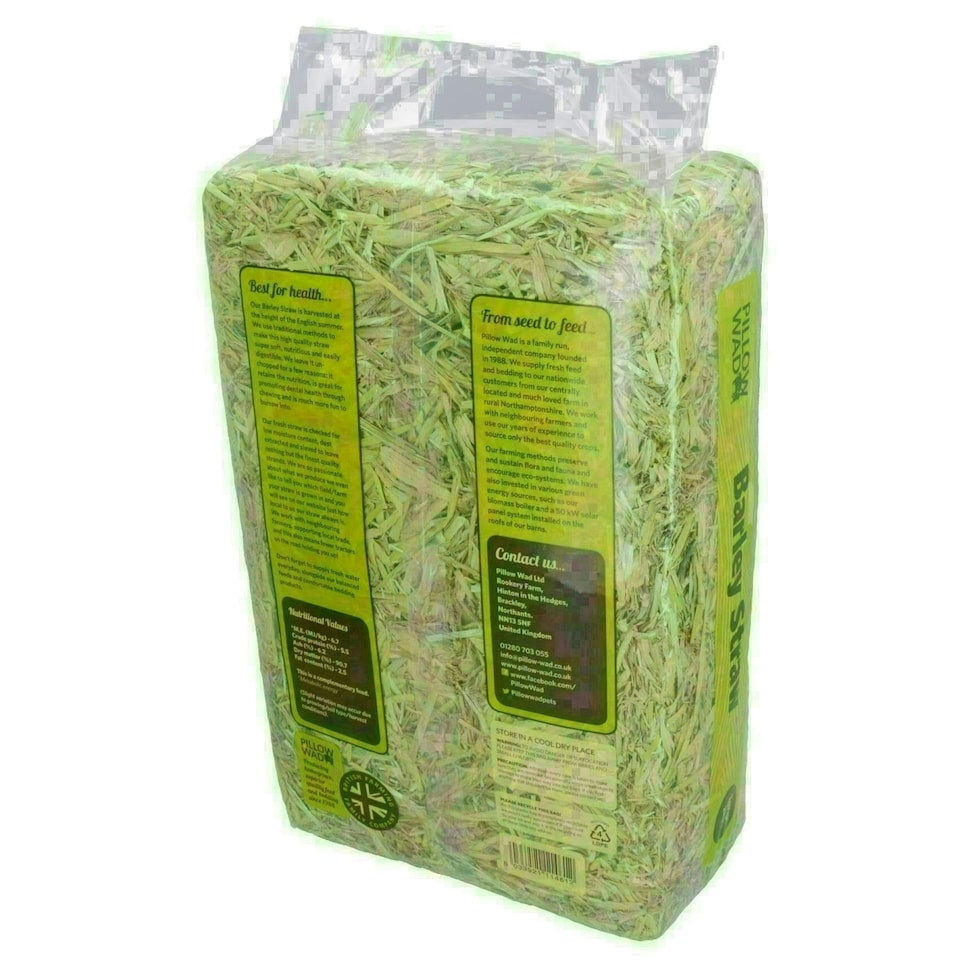 image 1 of 2 Bags Superior Quality Large Barley Straw Small Animal Bedding Feeding 2KG