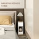 image 9 of HOMCOM Bedside Tables Set of 2, Nightstands for Bedroom, Living Room, White