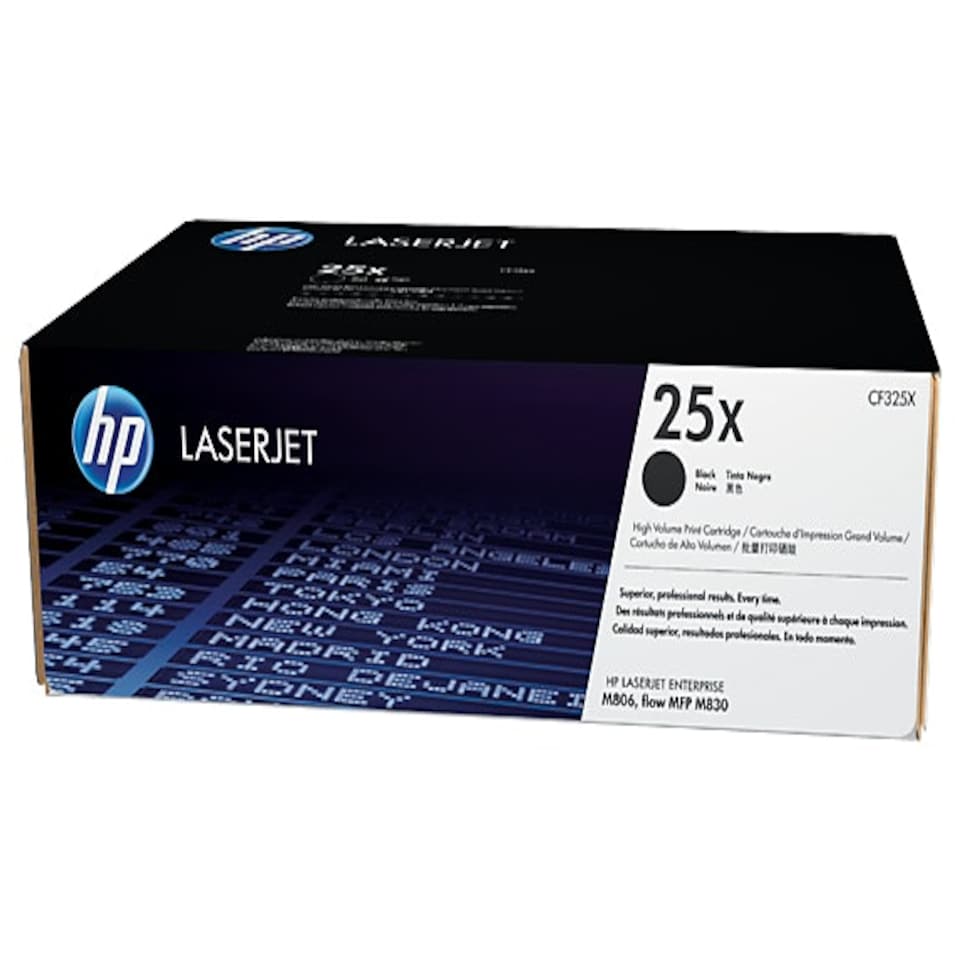 HP 25X Black High Yield Toner 40K pages for HP LaserJet Enterprise M806/M830 - CF325X N/A