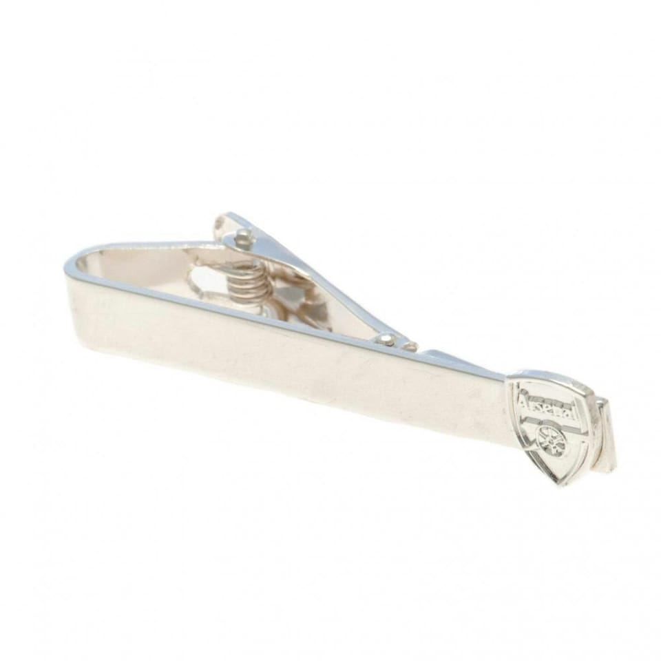 image 1 of Arsenal FC Silver Plated Tie Slide - Silver - One Size