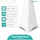 image 3 of 3-Side DJ Speaker Stand Cover with Loop - White, Pack of 1