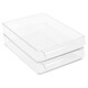 image 2 of 2 Clear Plastic Fridge Rack Box Cupboard Storage Holder Tray