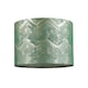 image 1 of Contemporary Emerald Green Drum Lamp Shade with Gold and Silver Metallic Decor