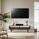 image 2 of Winnie Dark Mango Wood Large TV Stand with 2 Drawers Brown