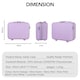 image 9 of 4 Pieces Premium Suitcase Set | Vanity + Cabin + Expandable Check-In
