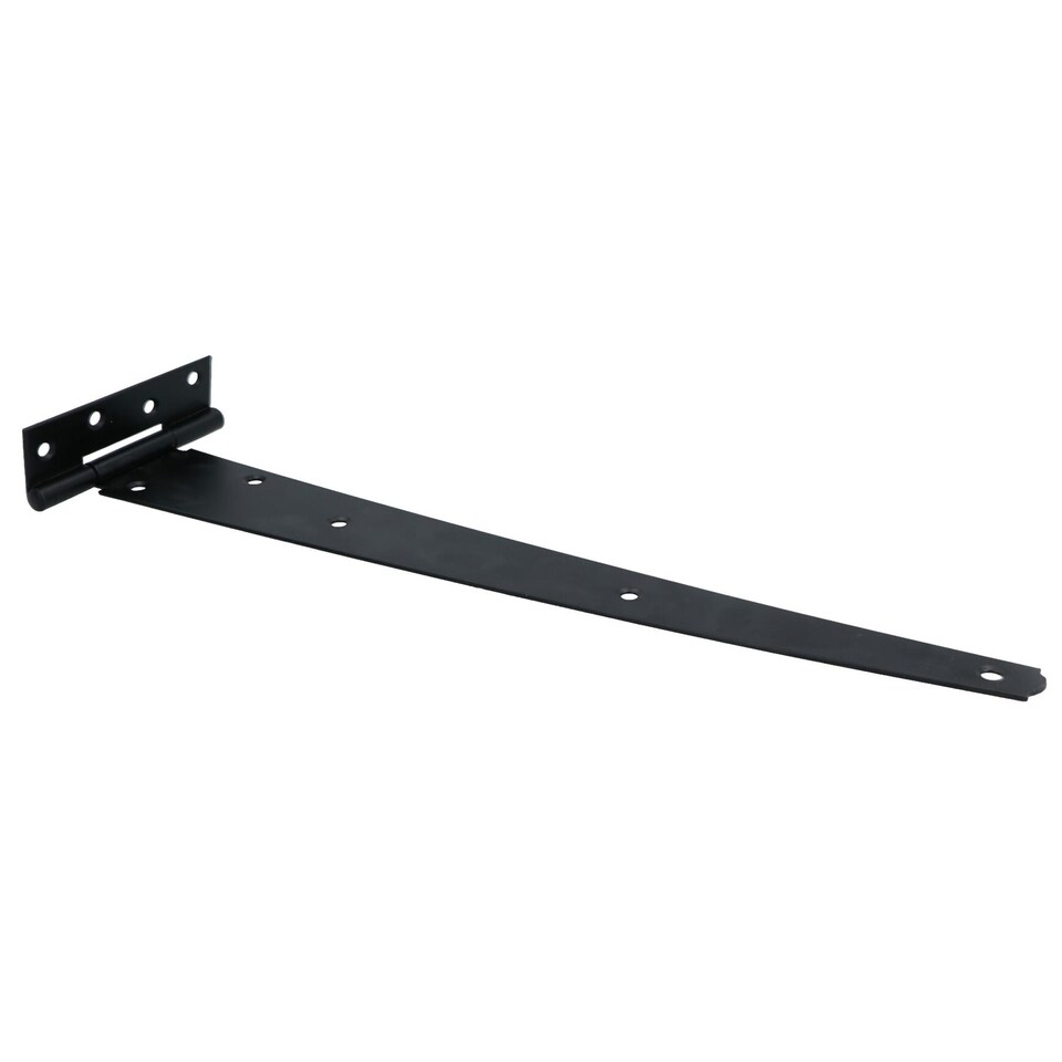 image 1 of 16in / 400mm Heavy Duty T Tee Hinges For Shed + Garden Gates Black Finish 2pc