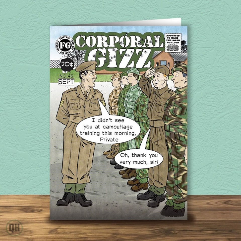 Army Camouflage Birthday Card