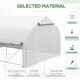 image 4 of Outsunny 4 x 3(m) Walk-in Tunnel Greenhouse, Roll Up Sidewalls, Mesh Door