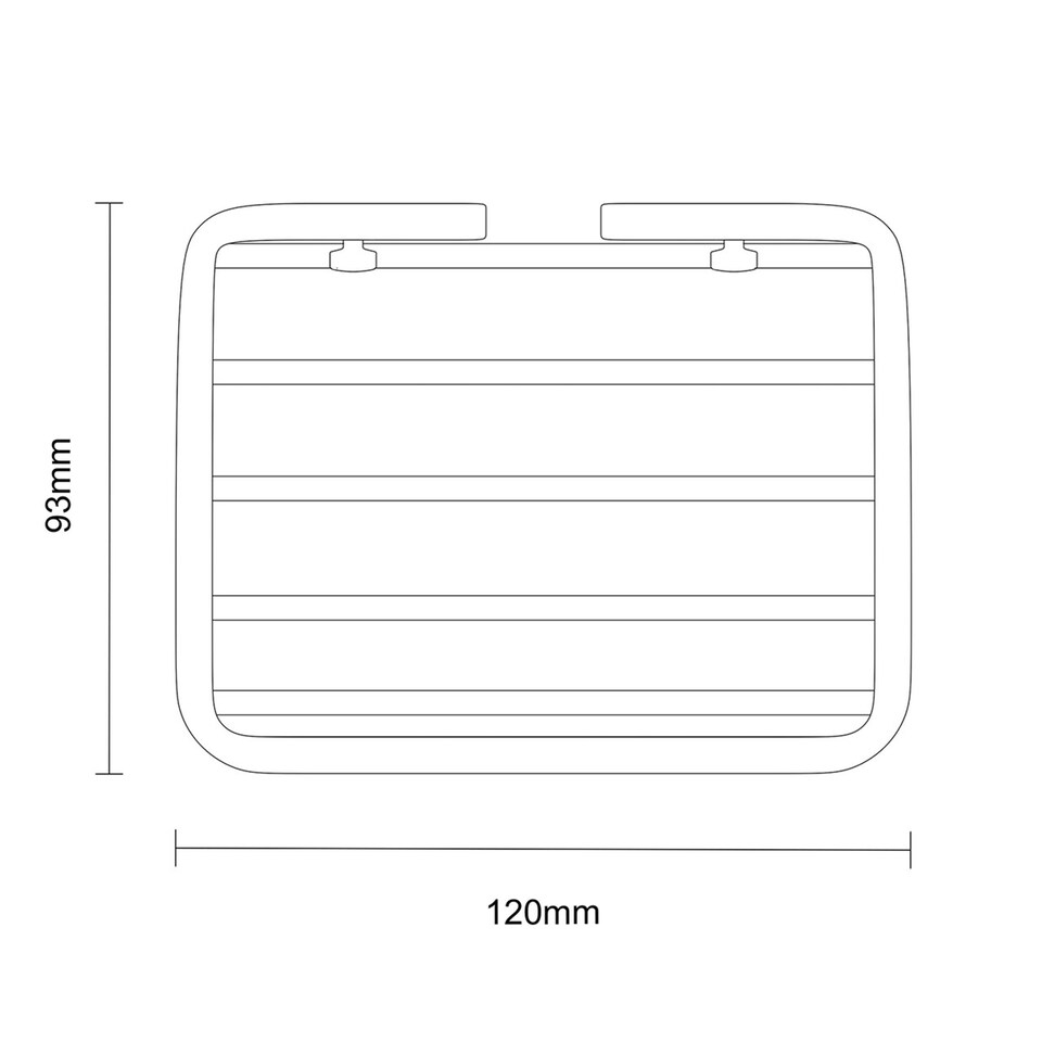 image 1 of Showerdrape Clasico Wall Mounted Stainless Steel Chrome Soap Basket | Silver | 1