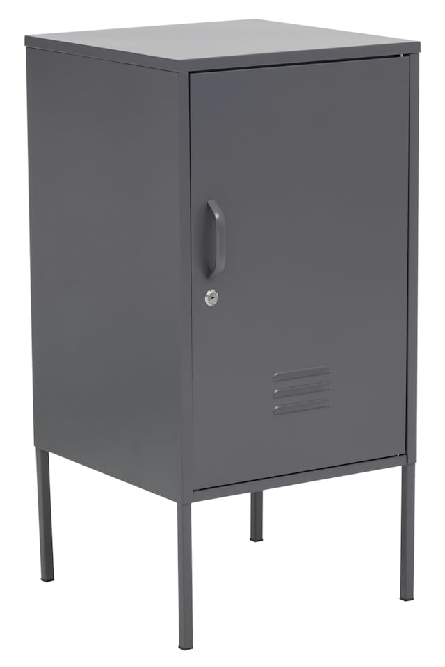 image 1 of Orsina Versatile One Door Grey Locker, Secured Storage Shelving Locker, Sleek And Sturdy Slim Locker With Handle