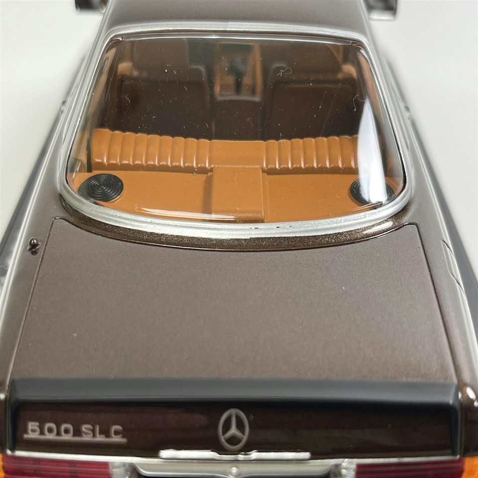image 1 of Mercedes 500 SLC C107 1981 Brown Metallic 1:18 Scale KK Scale 180851