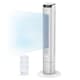 image 1 of PureMate 43-Inch Bladeless Tower Fan with Remote Control - White