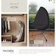 image 8 of Hanging Egg Chair Anika - with frame and extra thick seat cushion | Grey | light grey | One Size | 1