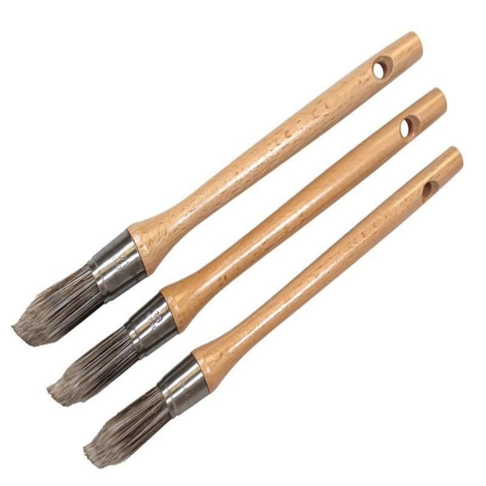 Faithfull - Pointed Brush Set, 3 Piece