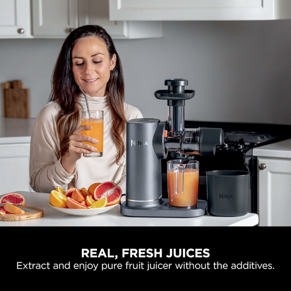 image 1 of Ninja Cold Press Juicer with Anti Clog Filter Black JC151UK