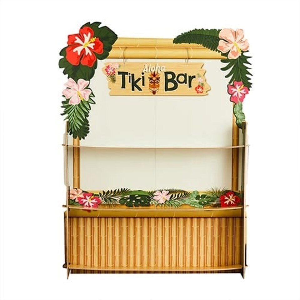 image 1 of Tropical Tiki Bar Drinks Wall Stand